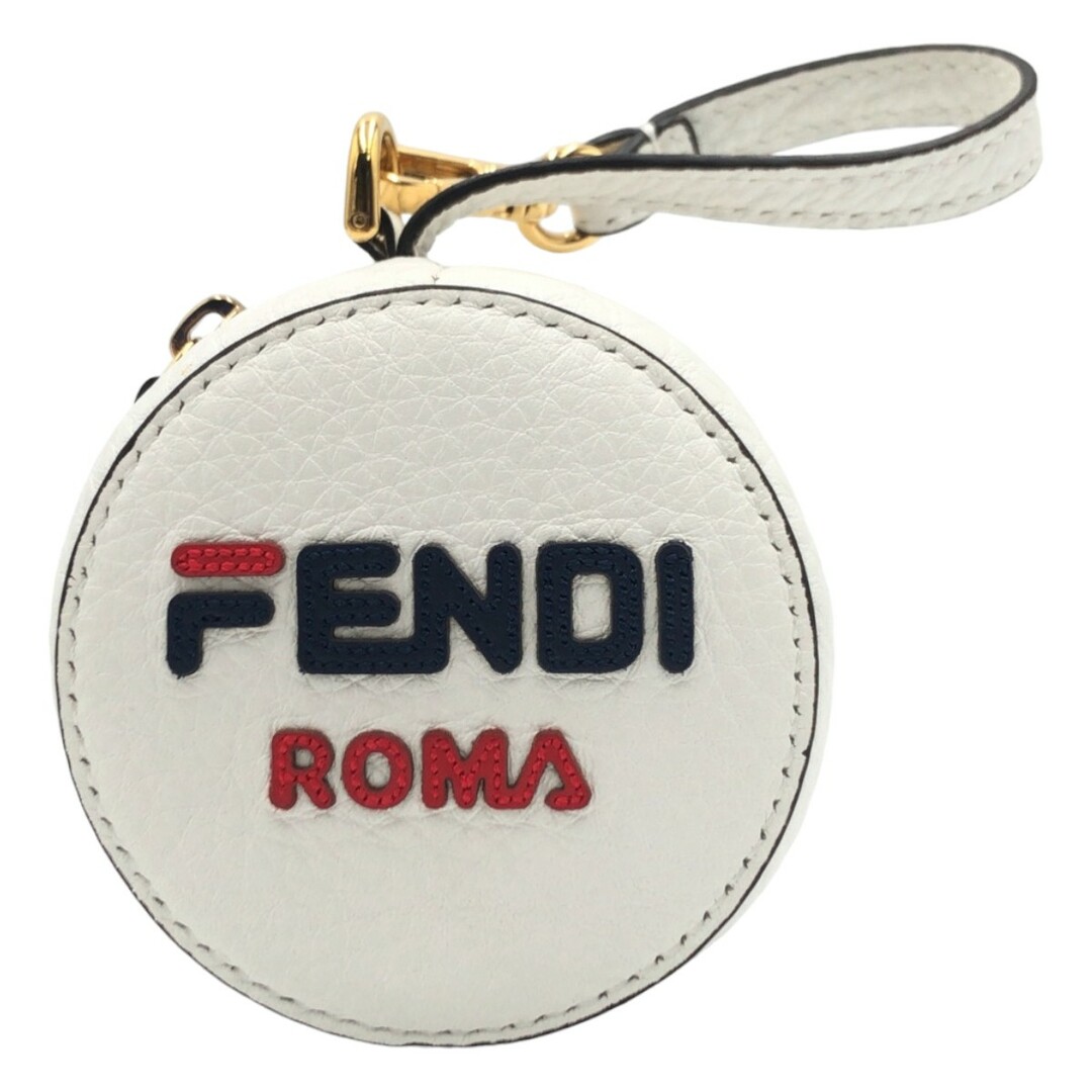 FENDI(フェンディ)のFENDI フェンディ フィラコラボ ポーチ付き 男女兼用 ホワイト 白 ナイロン リュック エコバッグ 折り畳みリュック 405209 【中古】 レディースのバッグ(リュック/バックパック)の商品写真