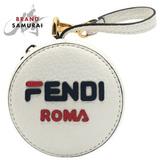 フェンディ(FENDI)のFENDI フェンディ フィラコラボ ポーチ付き 男女兼用 ホワイト 白 ナイロン リュック エコバッグ 折り畳みリュック 405209 【中古】(リュック/バックパック)