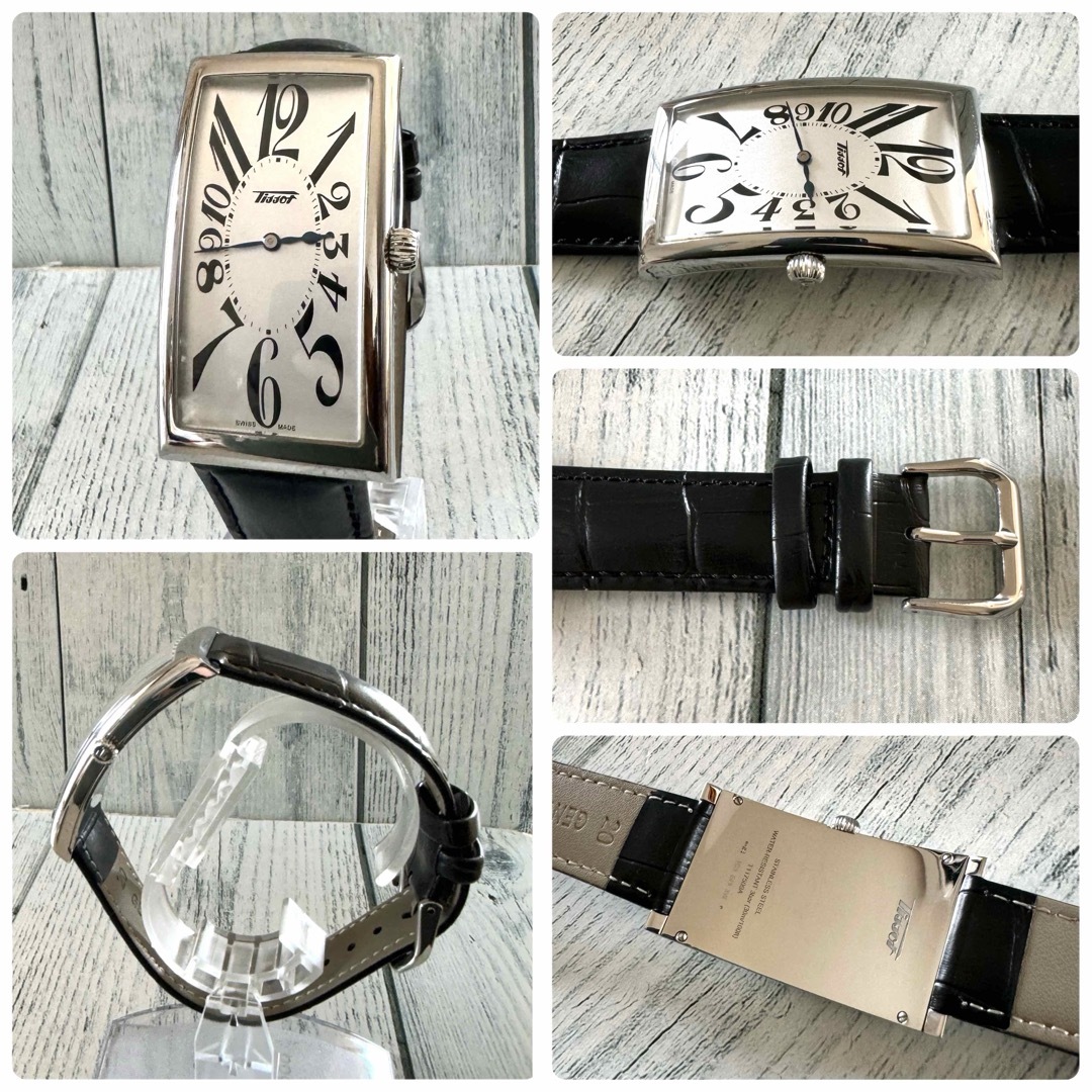 TISSOT(ティソ)の【美品】TISSOT ティソ 腕時計 バナナウォッチ シルバー メンズの時計(腕時計(アナログ))の商品写真