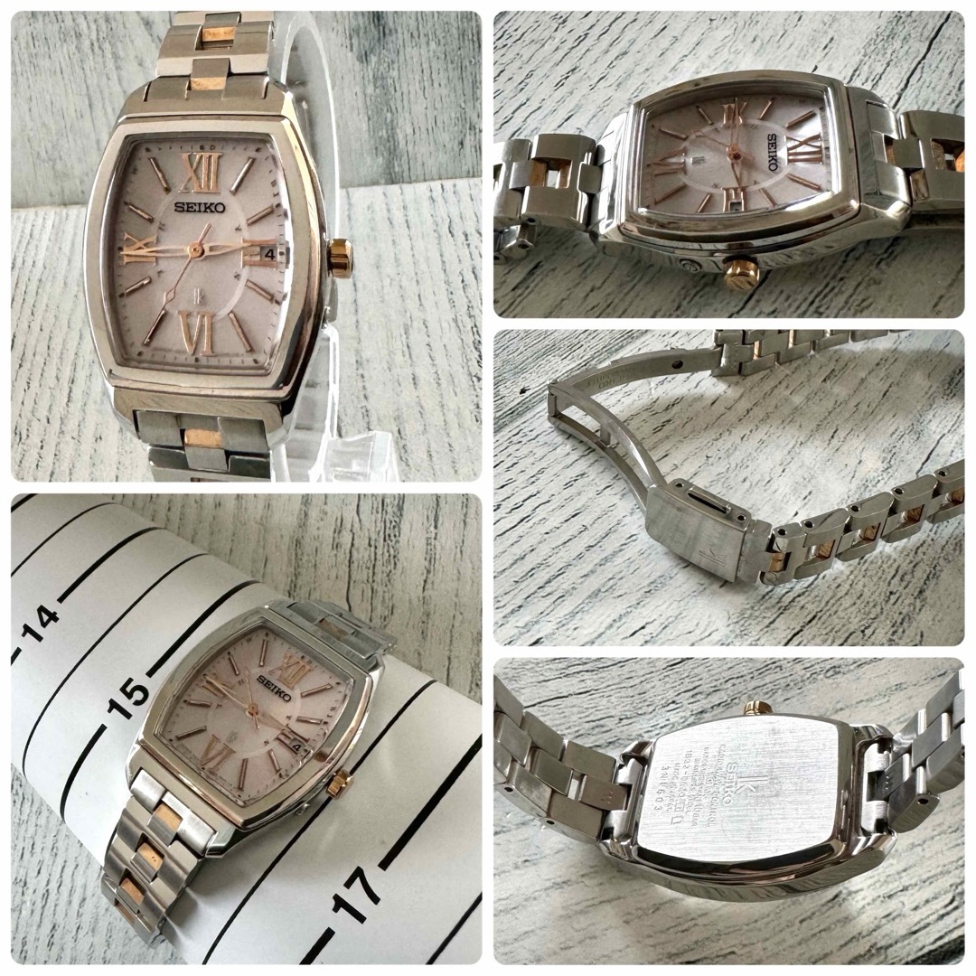 SEIKO - 【動作OK】SEIKO ルキア 1B22-0AZ0 トノー 電波ソーラー SEIKO - 【動作OK】SEIKO ルキア 1B22-0AZ0 トノー 電波ソーラー