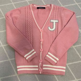 ジェニィ(JENNI)のJenni カーディガン　ピンク　美品　140(カーディガン)