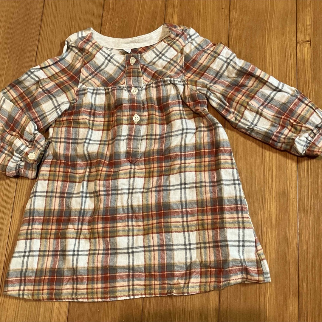 MUJI (無印良品)(ムジルシリョウヒン)の100 ワンピース キッズ/ベビー/マタニティのキッズ服女の子用(90cm~)(ワンピース)の商品写真