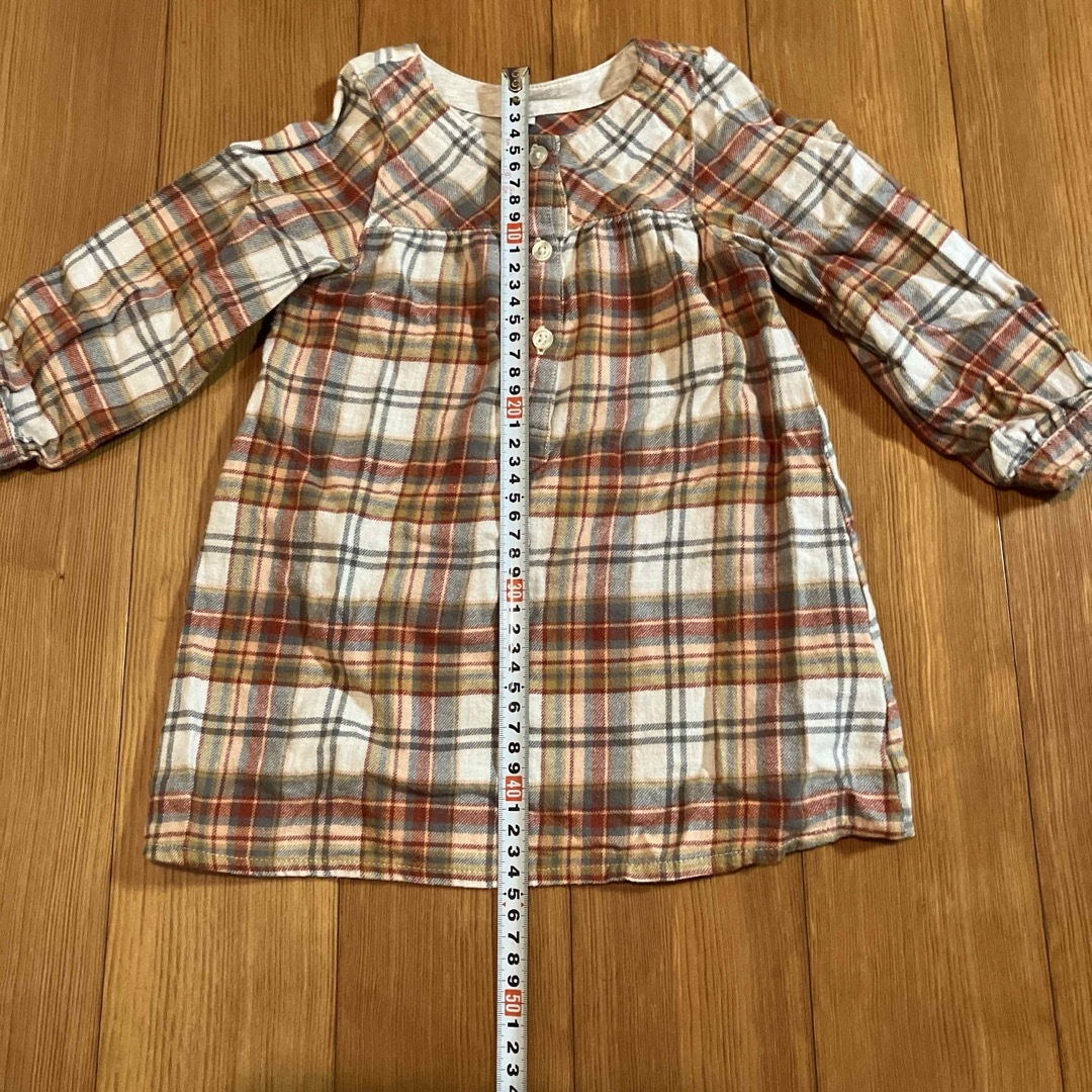 MUJI (無印良品)(ムジルシリョウヒン)の100 ワンピース キッズ/ベビー/マタニティのキッズ服女の子用(90cm~)(ワンピース)の商品写真