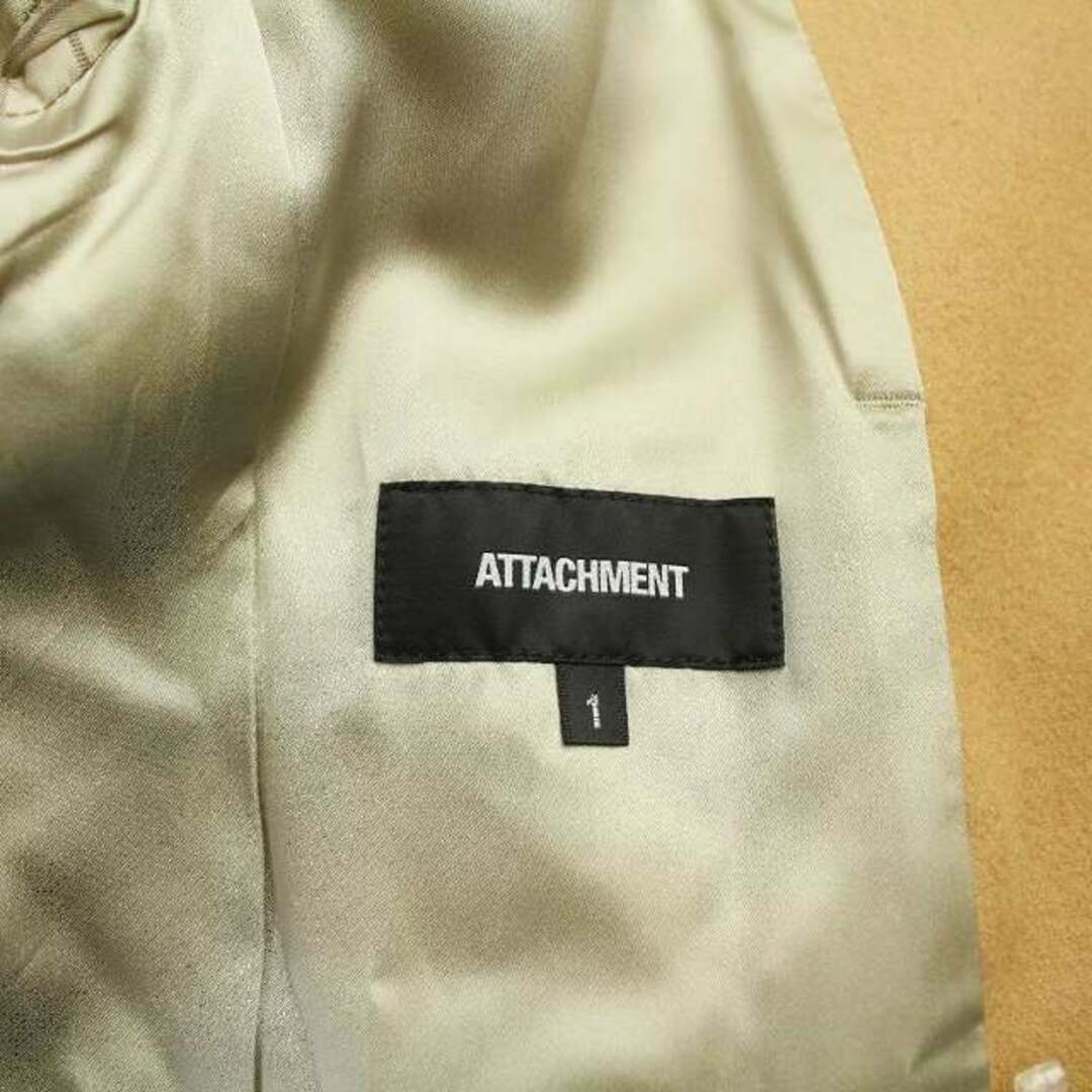 ATTACHIMENT(アタッチメント)のATTACHMENT カシミヤ混平二重メルトンステンカラーコート ロング 1 S メンズのジャケット/アウター(ステンカラーコート)の商品写真