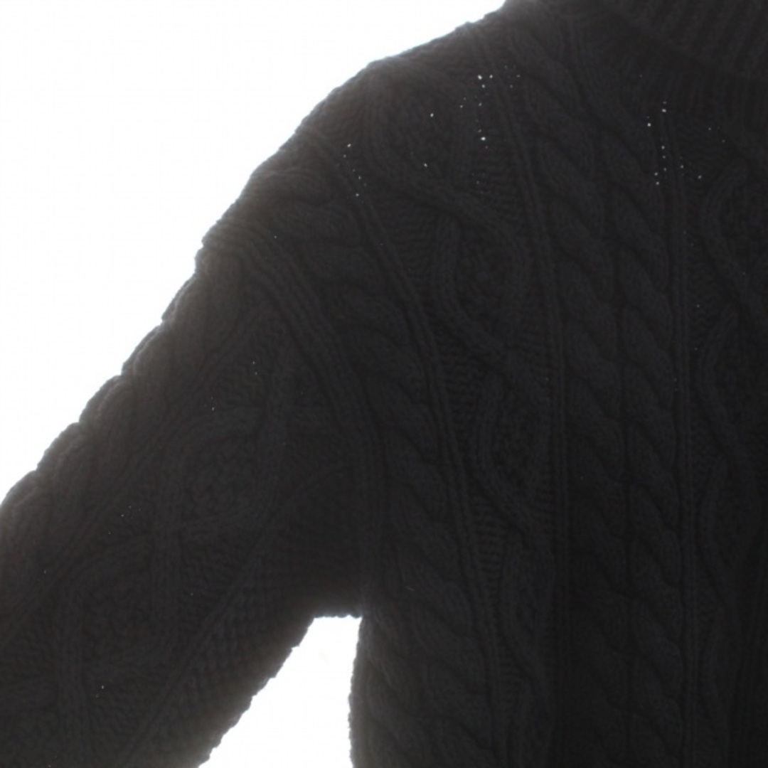 Ralph Lauren(ラルフローレン)のRALPH LAUREN ケーブルニット セーター タートルネック M 紺 メンズのトップス(ニット/セーター)の商品写真
