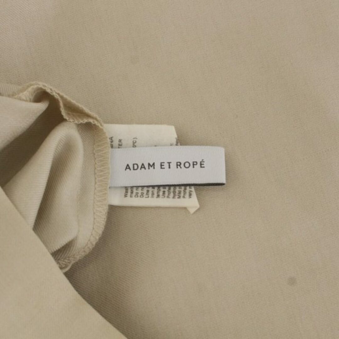 Adam et Rope'(アダムエロぺ)のアダムエロペ ワイドパンツ ギャザー ベルト 2way 36 ベージュ レディースのパンツ(その他)の商品写真