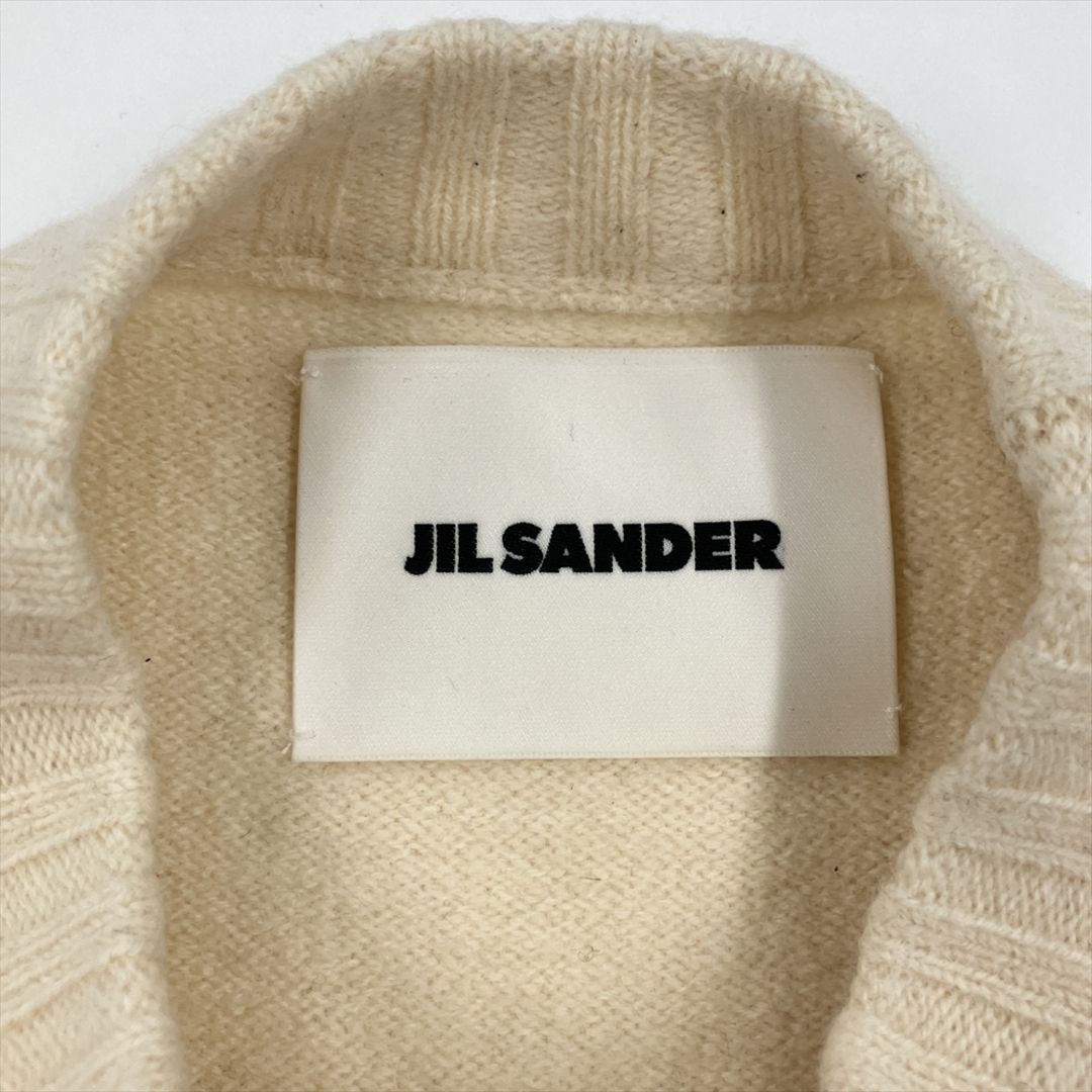 Jil Sander(ジルサンダー)のジルサンダー JIL SANDER モックネック ニット ウール J21GP0002 J14506 アイボリー ホワイト 46 メンズ【中古】 メンズのトップス(ニット/セーター)の商品写真