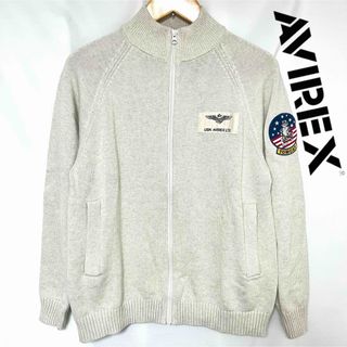 AVIREX - AVIREX トップガン　COTTON STAND ZIP SWEATER L