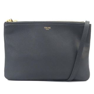 セリーヌ(celine)のセリーヌ 新ロゴ トリオ スモール ショルダーバッグ ワンショルダー グレー(ショルダーバッグ)