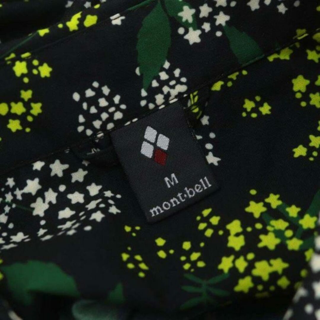 mont bell(モンベル)のモンベル WIC.ライト プリント ショートスリーブシャツ 総柄 半袖 M 黒 レディースのトップス(シャツ/ブラウス(半袖/袖なし))の商品写真
