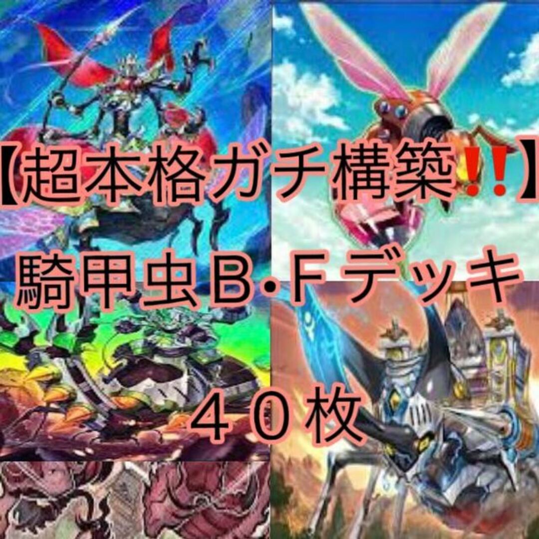 遊戯王(ユウギオウ)の遊戯王【超本格ガチ構築！！】騎甲虫Ｂ•Ｆデッキ４０枚 エンタメ/ホビーのトレーディングカード(Box/デッキ/パック)の商品写真