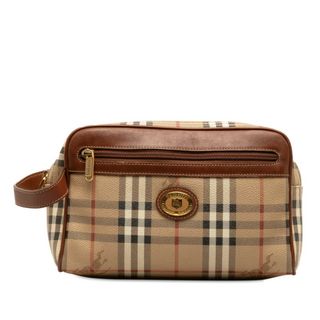 バーバリー(BURBERRY)のバーバリー ノバチェック シャドーホース セカンドバッグ クラッチバッグ PVC メンズ BURBERRY 【1-0143184】(セカンドバッグ/クラッチバッグ)