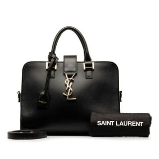 サンローラン(Saint Laurent)のサンローラン モノグラム ベイビーカバス ハンドバッグ ショルダーバッグ 2WAY 568853 レザー レディース SAINT LAURENT 【1-0143561】(ハンドバッグ)