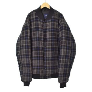 ステューシー STUSSY ジャケット チェック ウール XL グレー