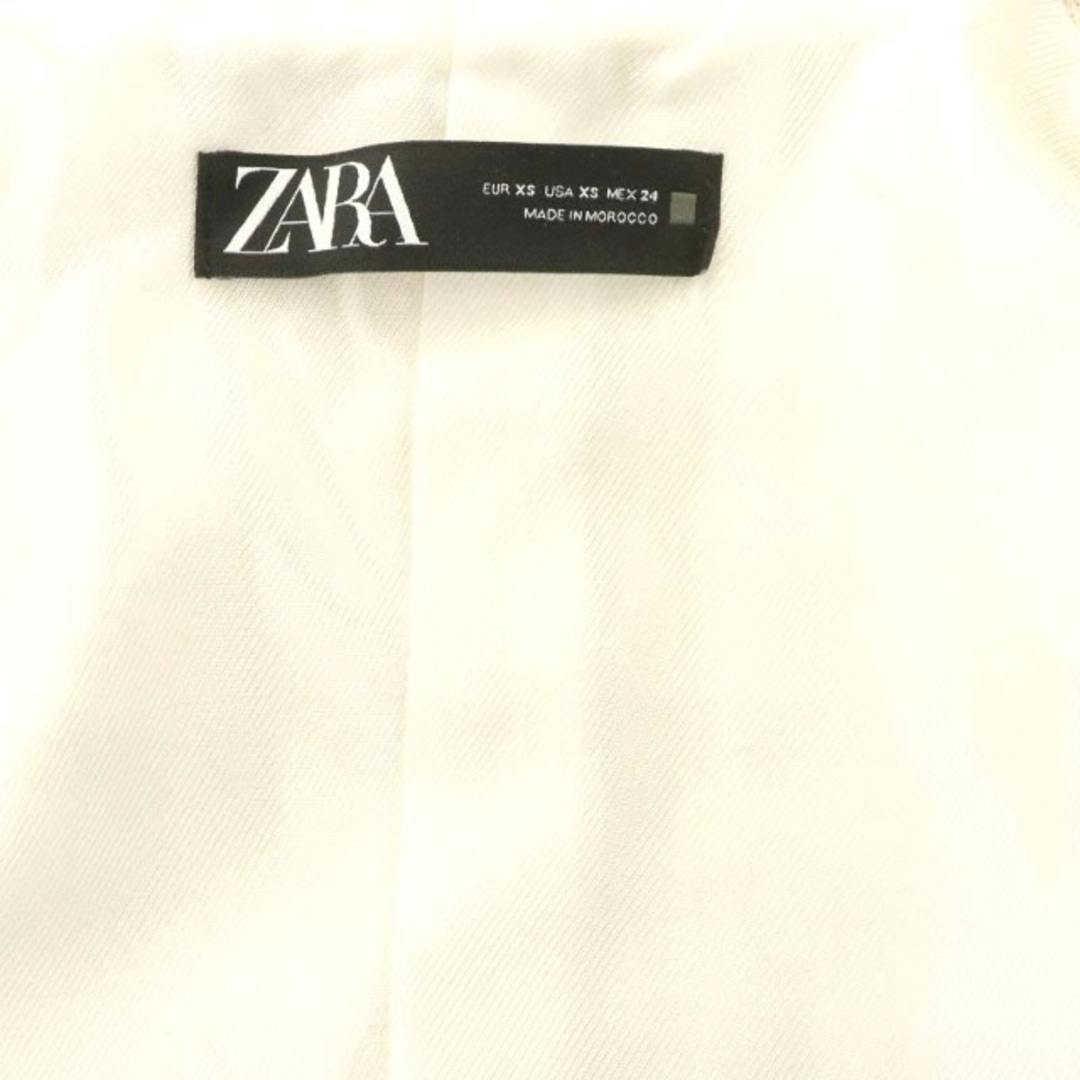 ZARA(ザラ)のザラ ZARA ツイード ジャケット アウター XS ライトベージュ レディースのジャケット/アウター(その他)の商品写真