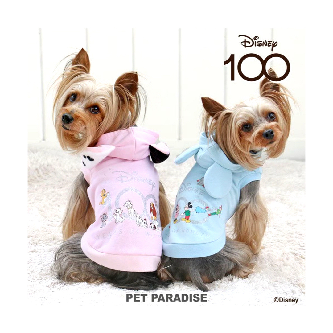 PET PARADISE(ペットパラダイス)のディズニー100周年限定 パーカー 《ピンク / ブルー》 小型犬 その他のペット用品(犬)の商品写真