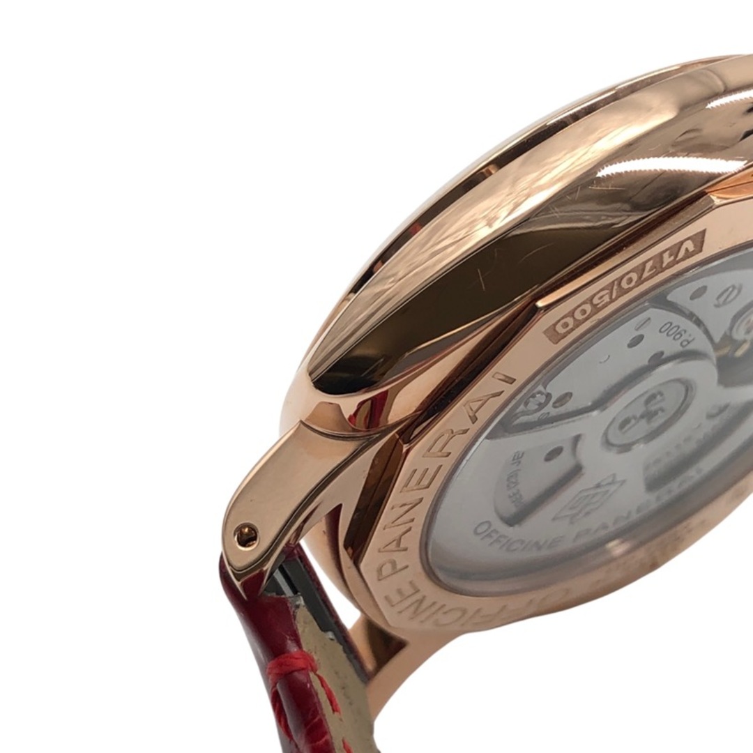 PANERAI(パネライ)の　パネライ PANERAI ルミノール ドゥエ PAM01045 ホワイト K18PG/革ベルト 自動巻き メンズ 腕時計 メンズの時計(その他)の商品写真