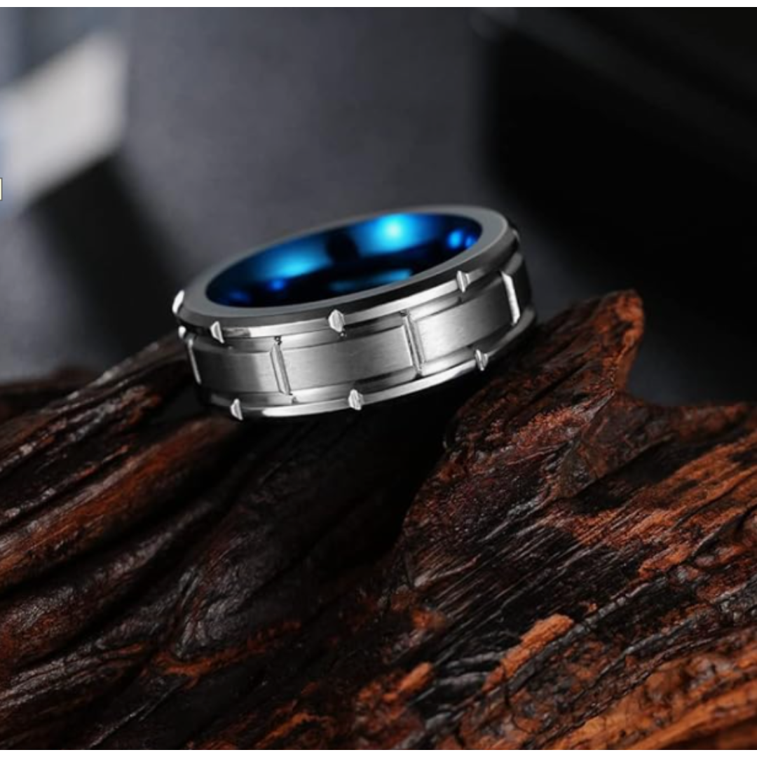 【RN143】リング　アクセサリー  　メンズ 　シルバー　タングステン 　指輪 メンズのアクセサリー(リング(指輪))の商品写真