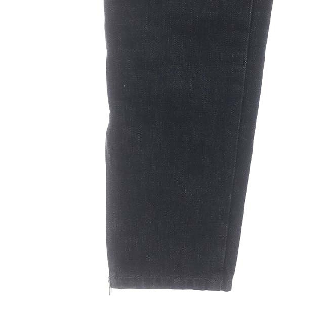 Drawer(ドゥロワー)のドゥロワー 裾ジップスリムデニムパンツ ジーンズ テーパード 38 M 黒 レディースのパンツ(デニム/ジーンズ)の商品写真