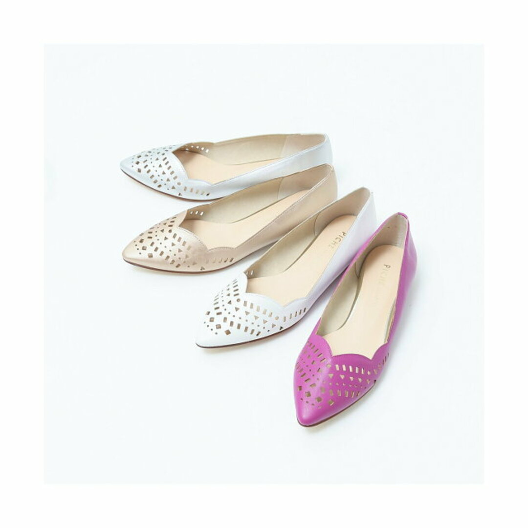 【ピンク】【36】【WEB限定/追加生産】カットワーク パンプス レディースの靴/シューズ(ハイヒール/パンプス)の商品写真