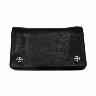 Chrome Hearts - クロムハーツ CHROME HEARTS ■ 【 1ZIP 】 1ジップ クロスボール ボタン レザー ウォレット 財布　32561