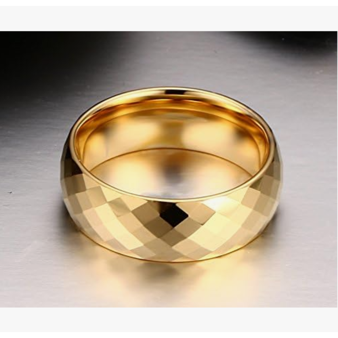【RN144】リング　アクセサリー  　メンズ 　ゴールド　タングステン 　指輪 メンズのアクセサリー(リング(指輪))の商品写真
