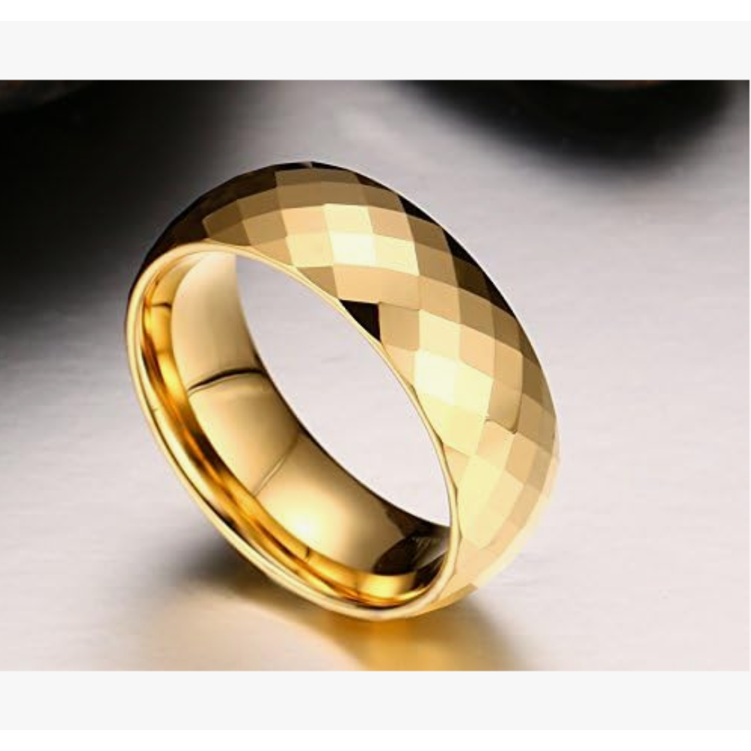 【RN144】リング　アクセサリー  　メンズ 　ゴールド　タングステン 　指輪 メンズのアクセサリー(リング(指輪))の商品写真