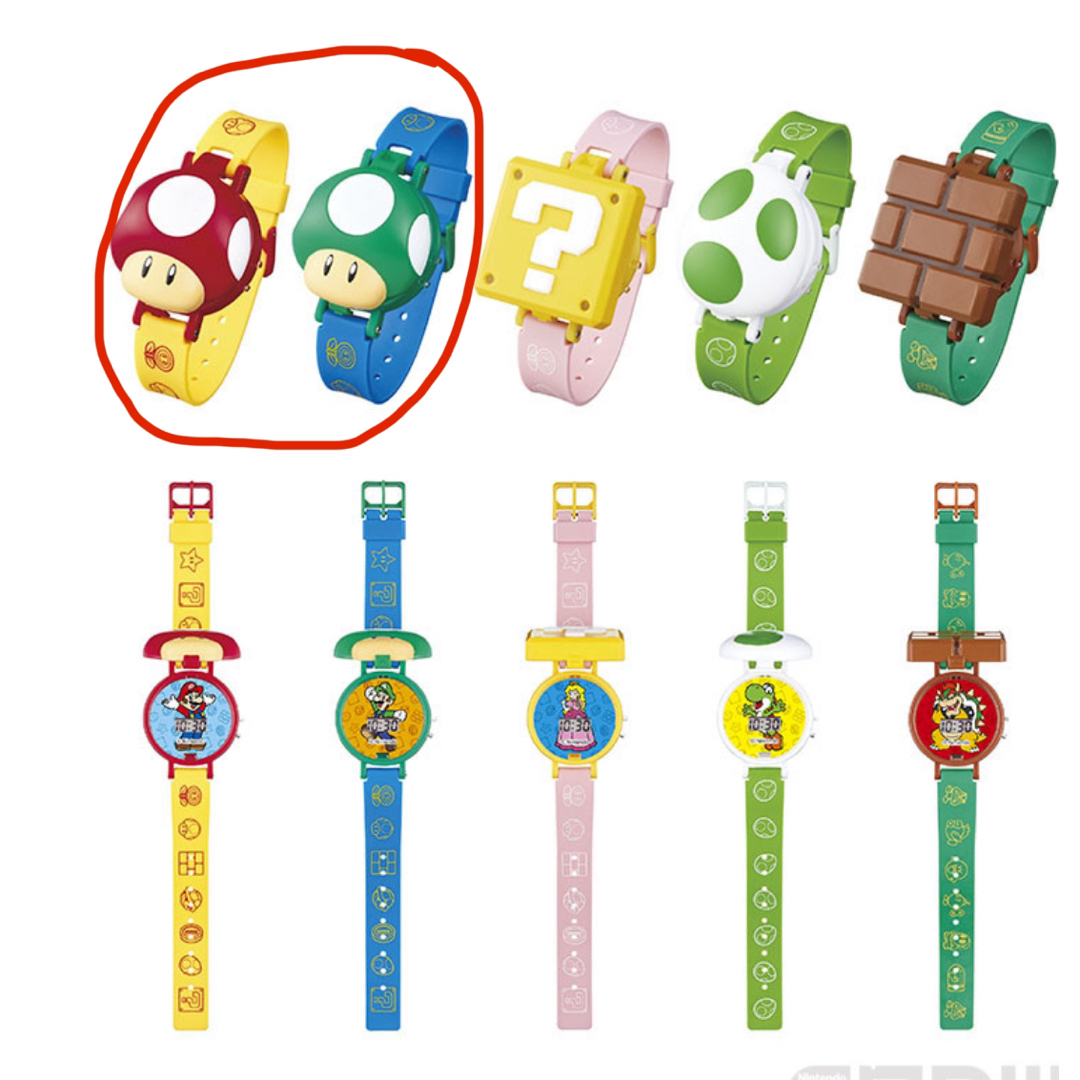 任天堂(ニンテンドウ)のスーパーマリオ　ウォッチコレクション キッズ/ベビー/マタニティのこども用ファッション小物(腕時計)の商品写真