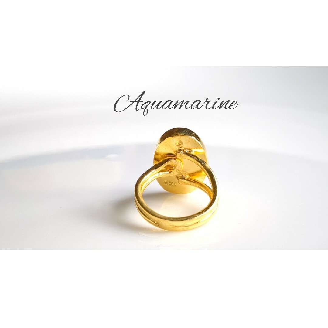 最新作『AQUAMARINE』の世界でひとつの天然リング レディースのアクセサリー(リング(指輪))の商品写真
