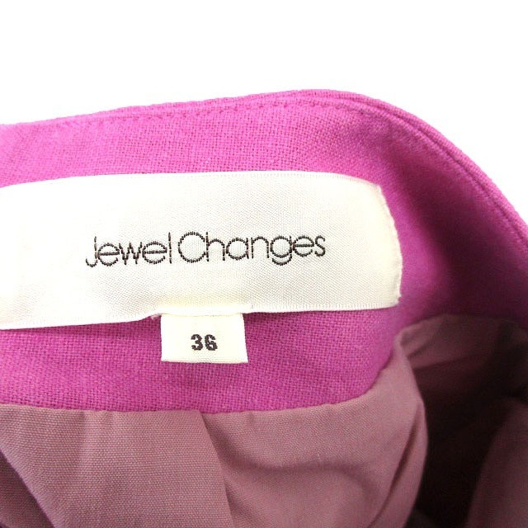 Jewel Changes(ジュエルチェンジズ)のジュエルチェンジズ アローズ フレア スカート ロング リネン シンプル 36 レディースのスカート(ロングスカート)の商品写真