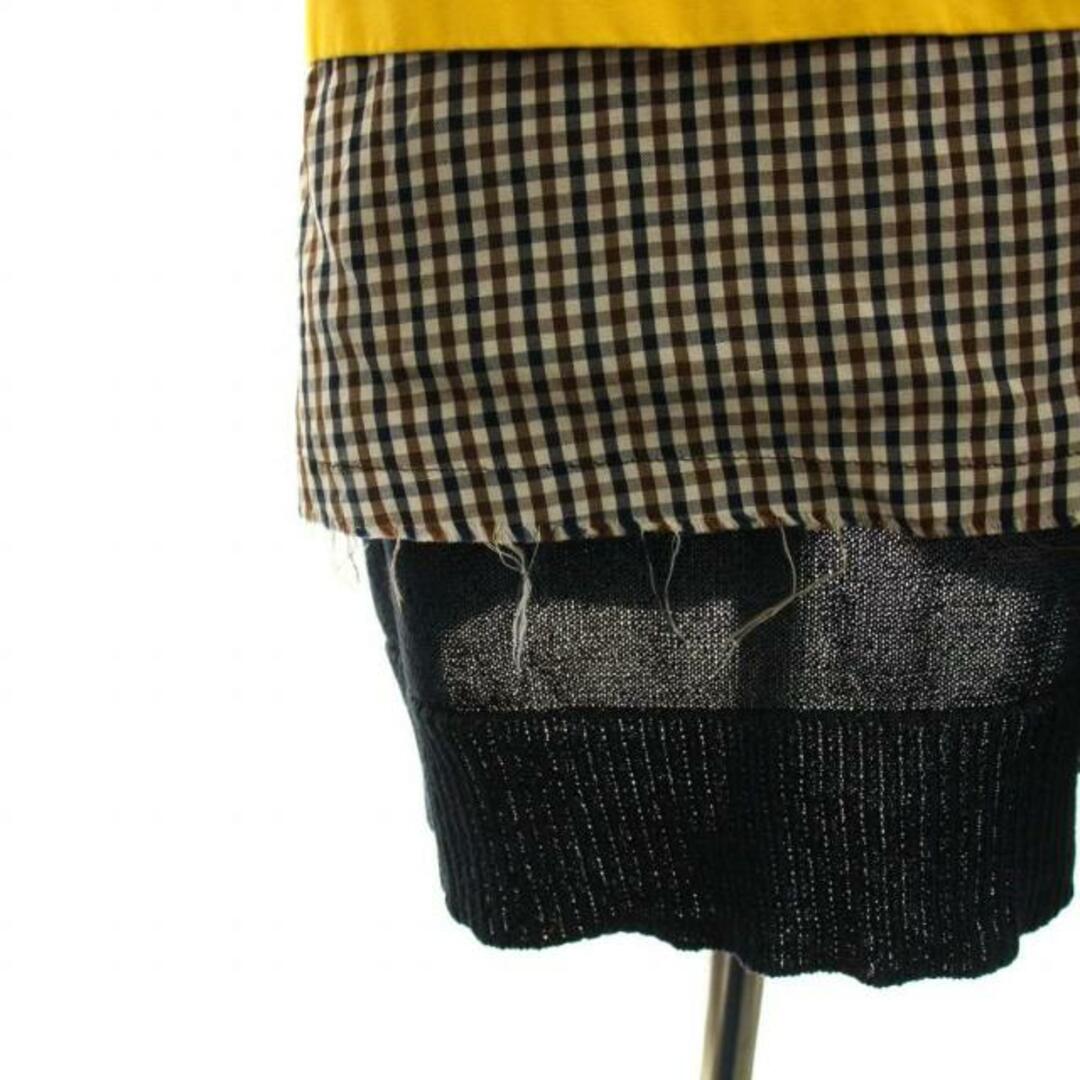 UNDERCOVER(アンダーカバー)のアンダーカバー ステンカラーコート バック切替 ギンガムチェック 再構築 1 黄 レディースのジャケット/アウター(その他)の商品写真