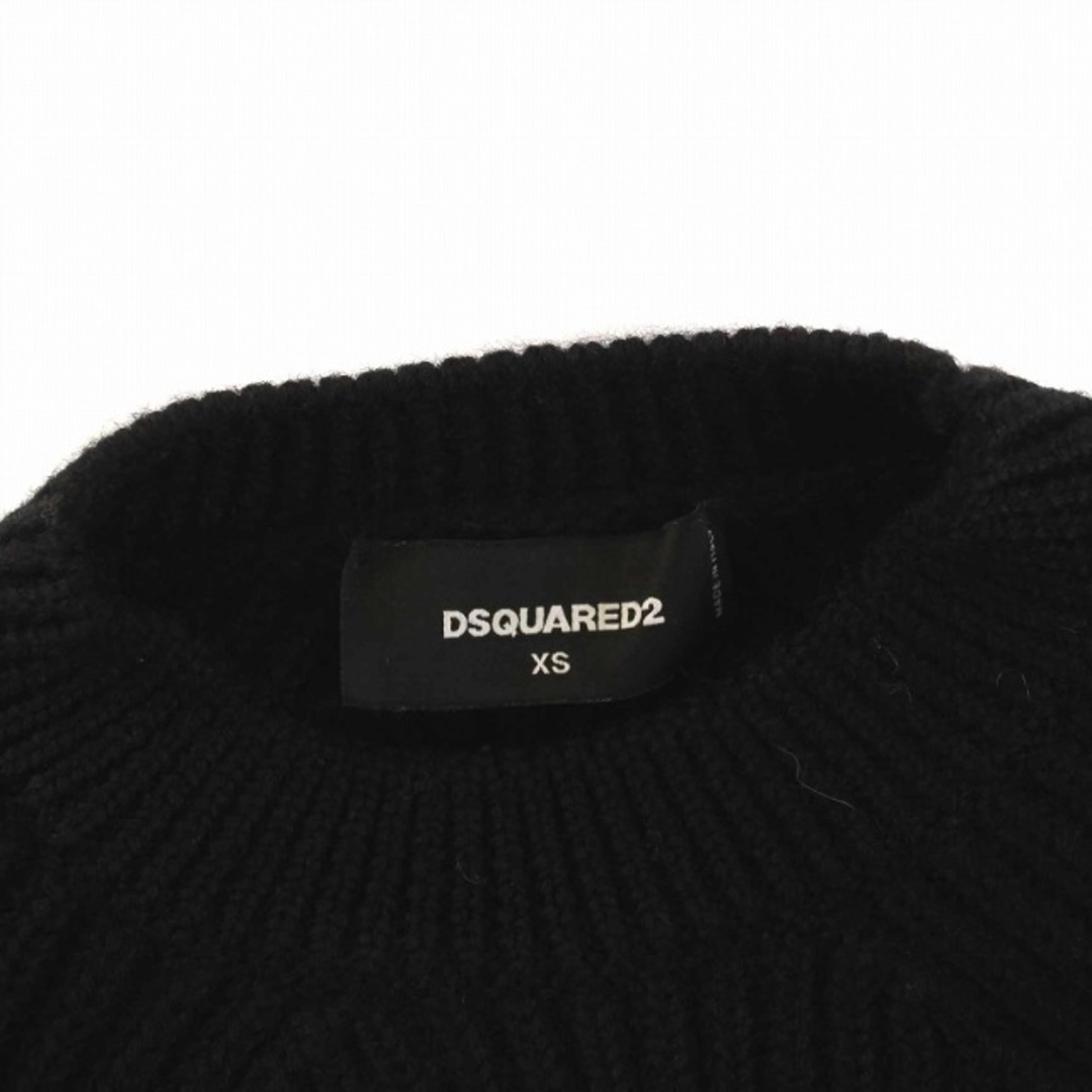 DSQUARED2(ディースクエアード)のDSQUARED2 セーター ニット ハイネック 長袖 ウール XS ブラック メンズのトップス(ニット/セーター)の商品写真