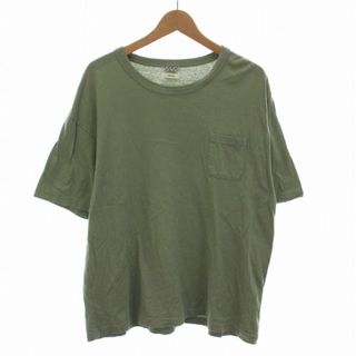 ヴィスヴィム(VISVIM)のVISVIM 天竺製クルーネックショートスリーブ Tシャツ 半袖 4 L 緑(Tシャツ/カットソー(半袖/袖なし))