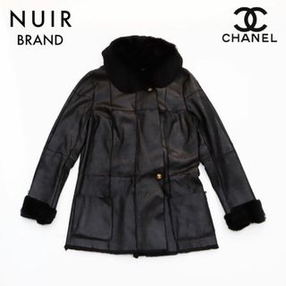 シャネル(CHANEL)のシャネル CHANEL Size 42 ラビットファー レザー ジャケット(その他)