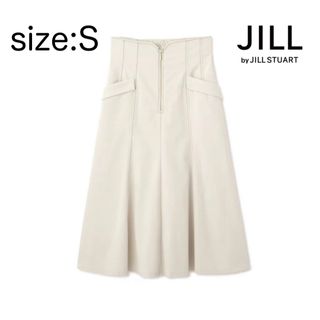 ジルバイジルスチュアート(JILL by JILLSTUART)のJILL BY JILLSTUART ピーチツイルスカート S エクリュ(ロングスカート)