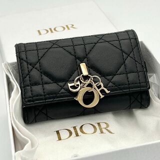 ディオール(Dior)の⭐️鑑定済⭐️DIOR　Miss Dior キーケース　カナージュ　チャーム　黒(キーケース)