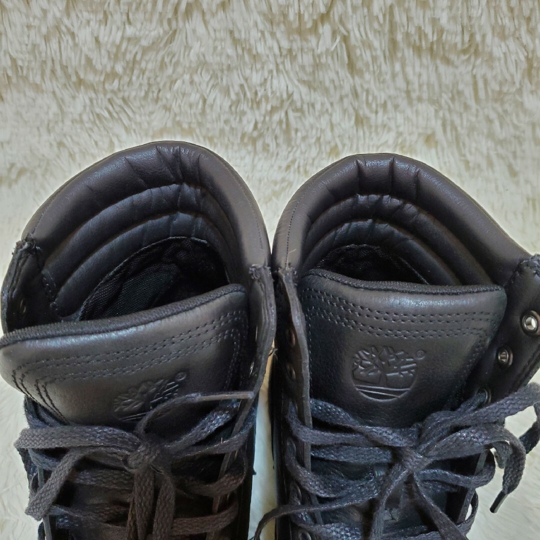 Timberland(ティンバーランド)の【美品】Timberland　定番　黒ブーツ　レザー　格好いい　ブラック メンズの靴/シューズ(ブーツ)の商品写真