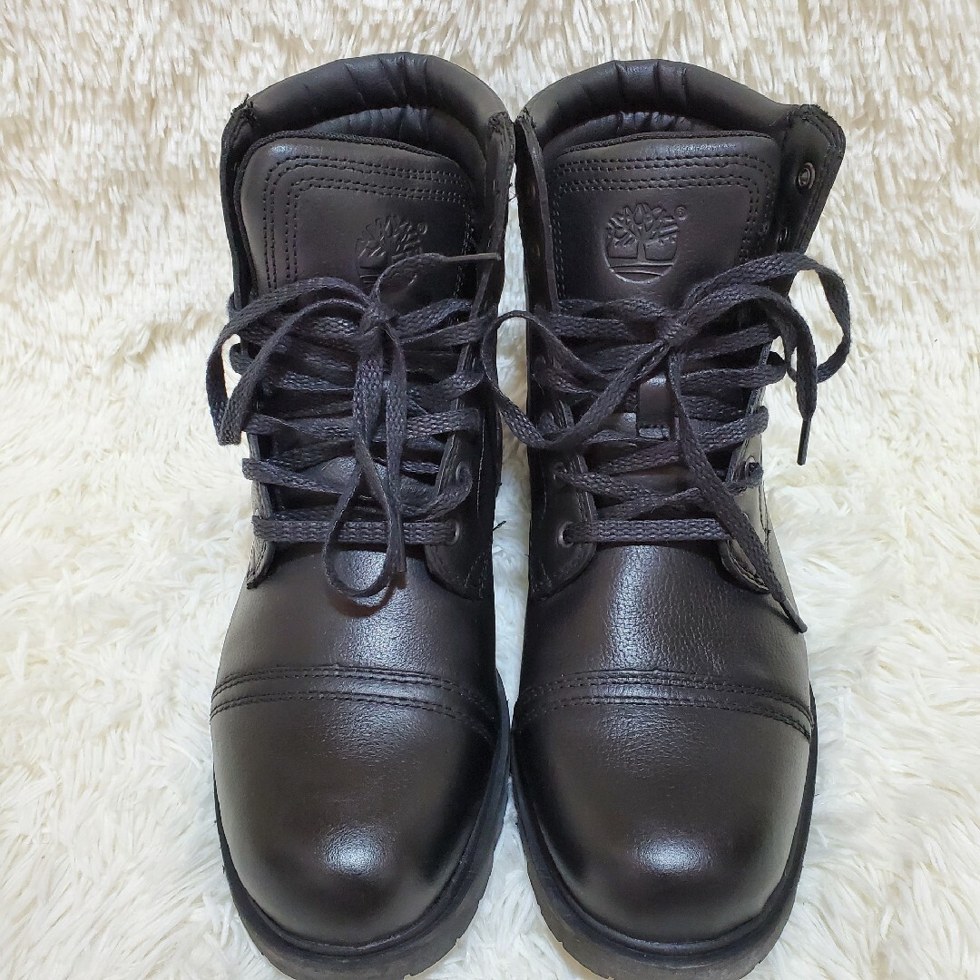 Timberland(ティンバーランド)の【美品】Timberland　定番　黒ブーツ　レザー　格好いい　ブラック メンズの靴/シューズ(ブーツ)の商品写真