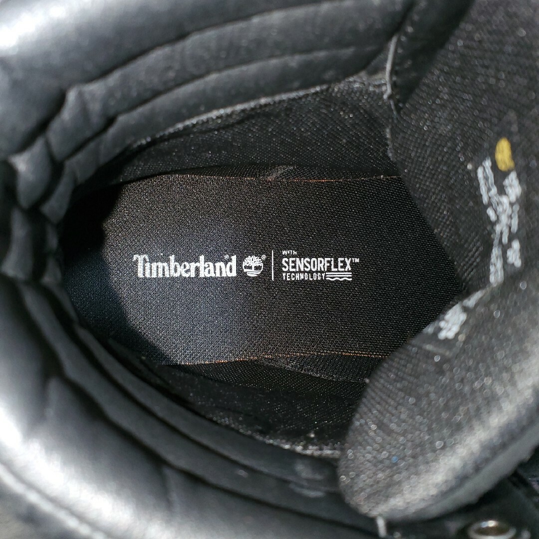 Timberland(ティンバーランド)の【美品】Timberland　定番　黒ブーツ　レザー　格好いい　ブラック メンズの靴/シューズ(ブーツ)の商品写真