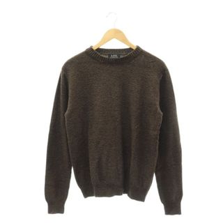 アーペーセー(A.P.C)のA.P.C. ニット セーター 長袖 クルーネック ウール混 S 茶(ニット/セーター)