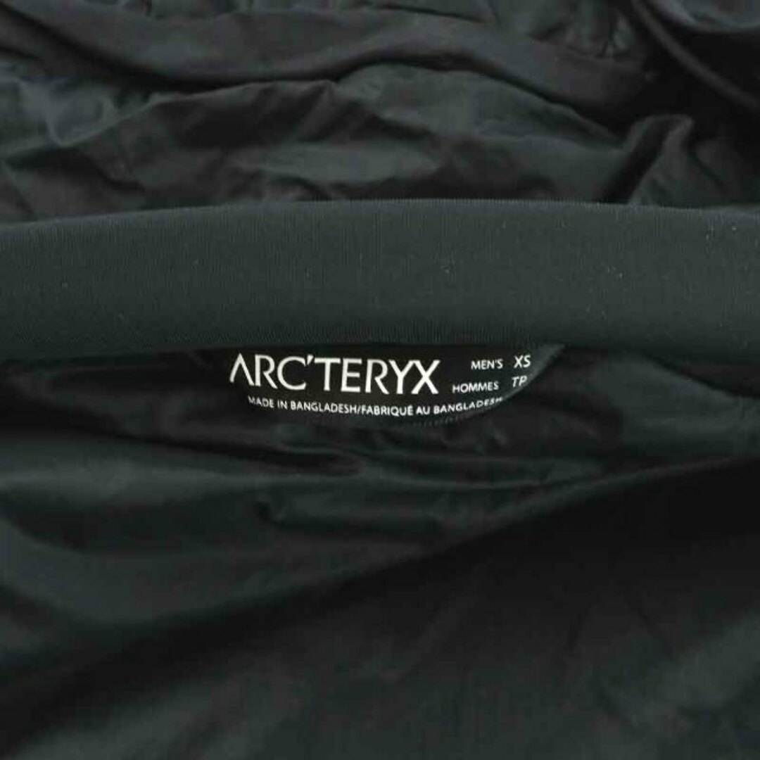 ARC'TERYX(アークテリクス)のARC'TERYX ATOM AR HOODY 中綿ジャケット XS 黒 メンズのジャケット/アウター(ブルゾン)の商品写真