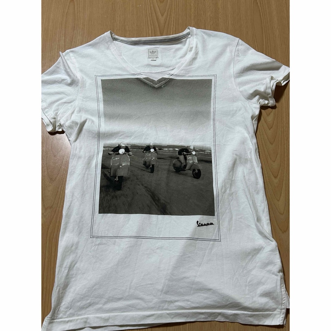 adidas(アディダス)の美品&希少adidas✖️Vespa アディダス　ヴェスパ　コラボ　半袖Tシャツ メンズのトップス(Tシャツ/カットソー(半袖/袖なし))の商品写真