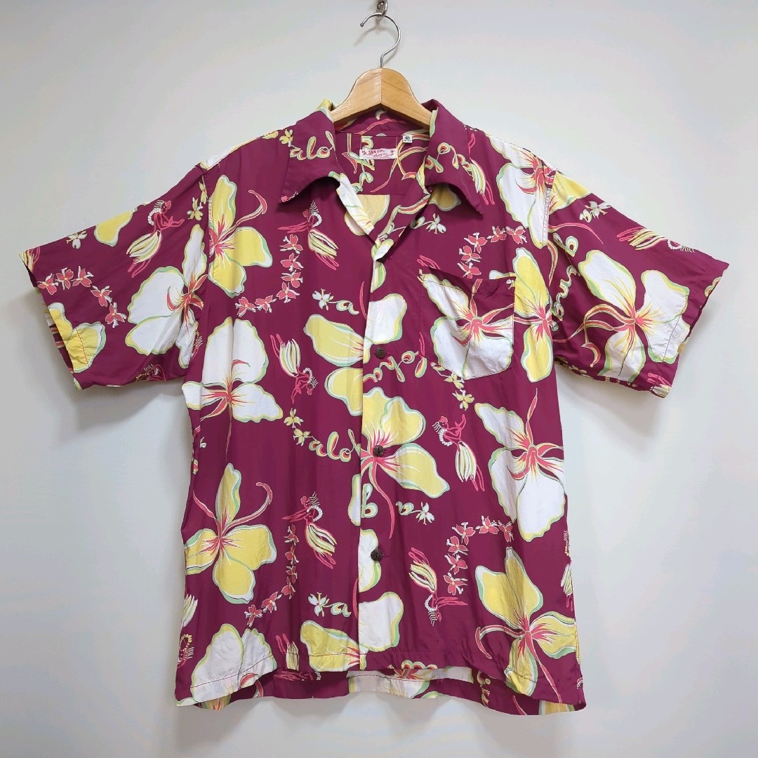 Sun Surf(サンサーフ)の★SUN SURF M 総柄 レーヨン オープンカラー アロハシャツ メンズのトップス(シャツ)の商品写真