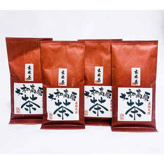 奈良県産　大和茶　玄米茶　100g 4本　茶葉　緑茶　中尾農園(茶)