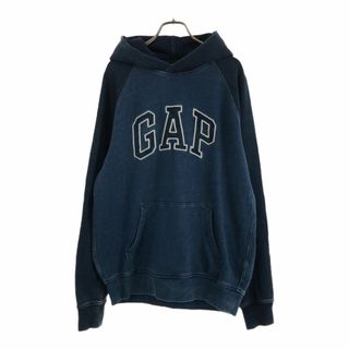 ギャップ(GAP)のギャップ 長袖 スウェットパーカー M ブルー系 GAP プルオーバー トレーナー メンズ 古着 【240404】(パーカー)