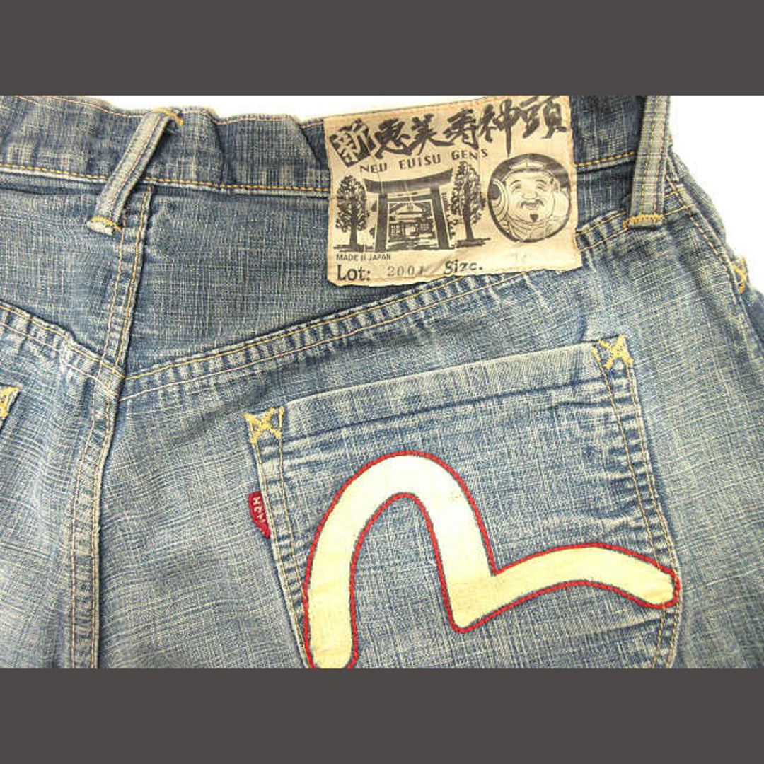 EVISU(エビス)のエヴィス EVISU LOT.2001 デニムショートパンツ ショーツ 34 メンズのパンツ(ショートパンツ)の商品写真