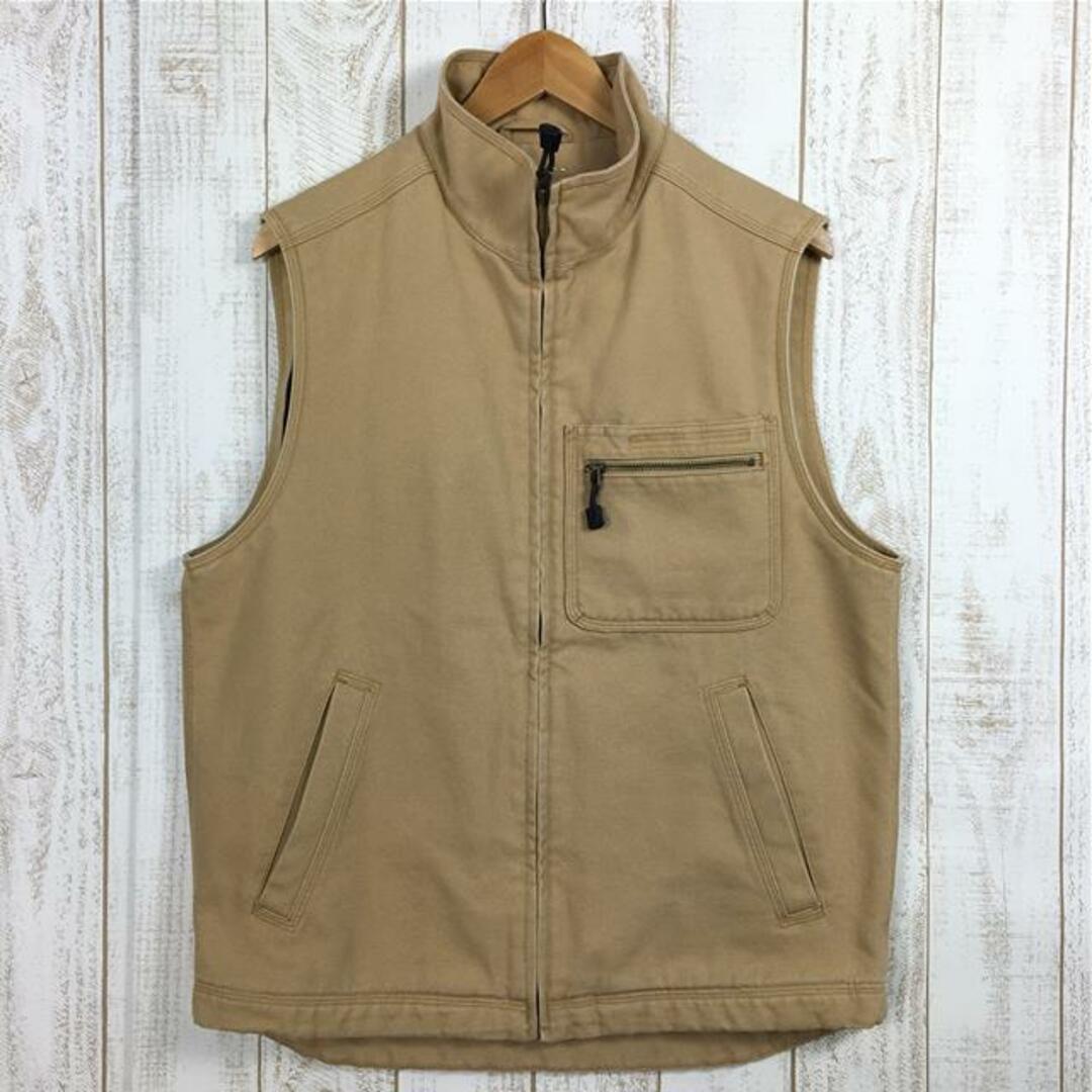 L.L.Bean(エルエルビーン)のMENs S エルエルビーン カタディンアイアンワークス ウールラインド ダック ワークベスト Katahdin Iron Works Wool-Lined Duck Work Vest 生産終了モデル 入手困難 LLBEAN 242587 ベージュ系 メンズのメンズ その他(その他)の商品写真