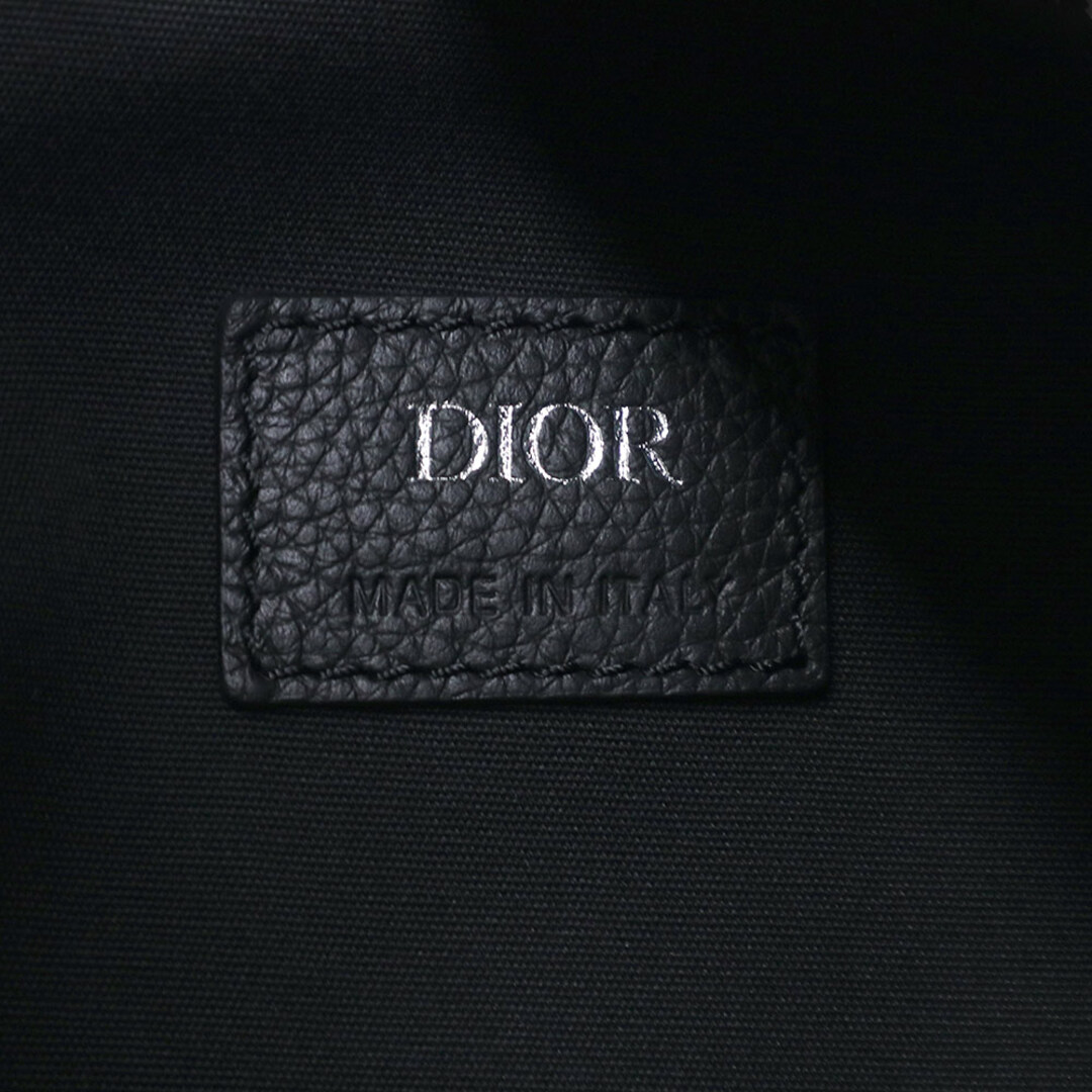 Christian Dior(クリスチャンディオール)のクリスチャンディオール スカラベ ショルダー ボディバッグ 斜め掛け グレインドカーフスキン オブリーク ジャカード マルチカラー ブラック ベージュ シルバー金具 1ESBO040YKY Christian Dior（新品・未使用品） メンズのバッグ(ボディーバッグ)の商品写真