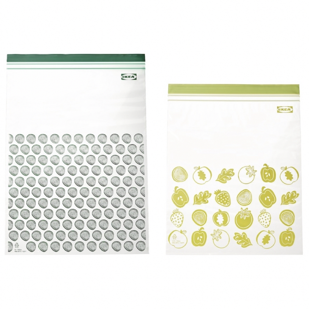 IKEA(イケア)のIKEA ジップロックフリーザーバッグ 2箱セット③ 匿名発送グリーン インテリア/住まい/日用品のキッチン/食器(収納/キッチン雑貨)の商品写真
