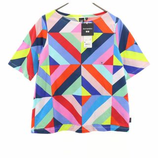 marimekko - 未使用 マリメッコ ユニクロ 総柄 半袖 ボートネック Tシャツ M marimekko UNIQLO レディース 古着 【240404】 メール便可